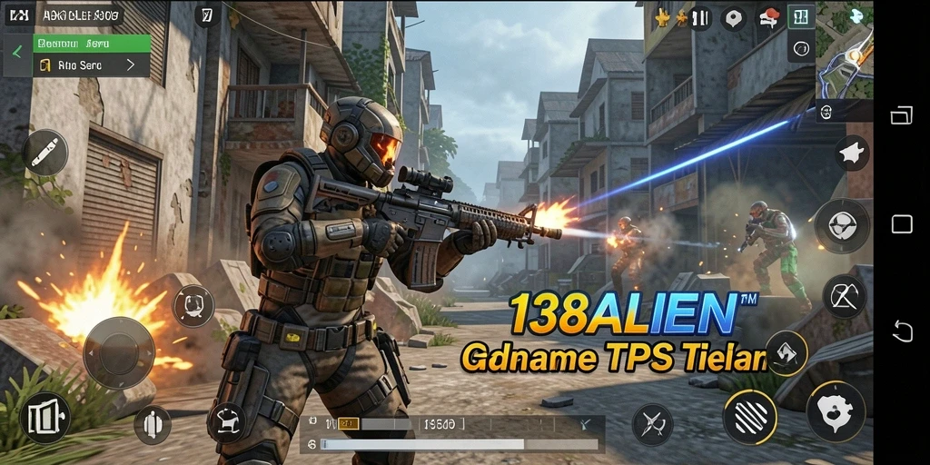 Tampilan gameplay seru 138ALIEN dengan aksi tembak-menembak alien.