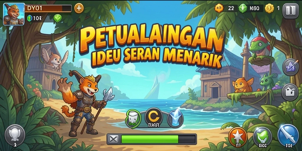 Tampilan gameplay DY01 dengan karakter yang menarik dalam mode idle.