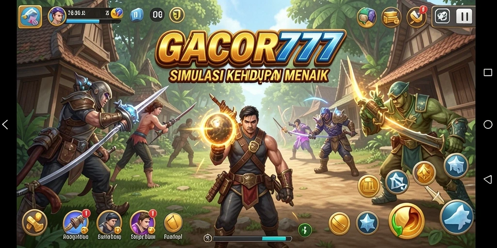 Tampilan gameplay menarik di GACOR777 dengan berbagai aktivitas hidup.