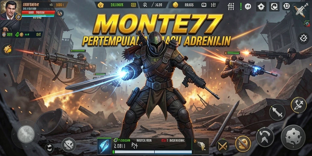 Screenshot gameplay MONTE77 yang penuh aksi dan tantangan.