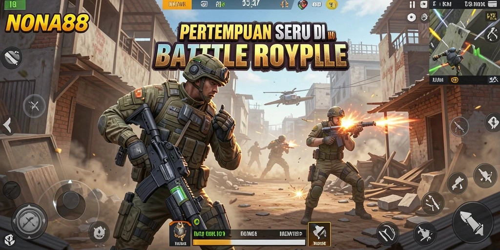 Gameplay Battle Royale yang seru dan mendebarkan di NONA88.