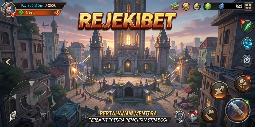 Screenshot REJEKIBET menampilkan aksi mendebarkan dalam permainan Tower Defense.