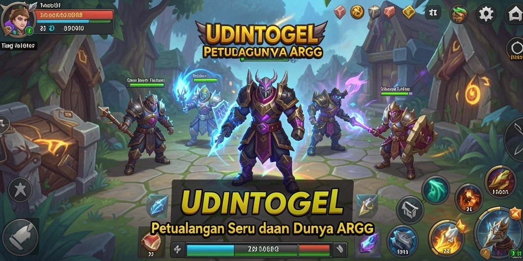 Tampilan gameplay yang mengesankan dari UDINTOGEL dengan pertarungan seru.